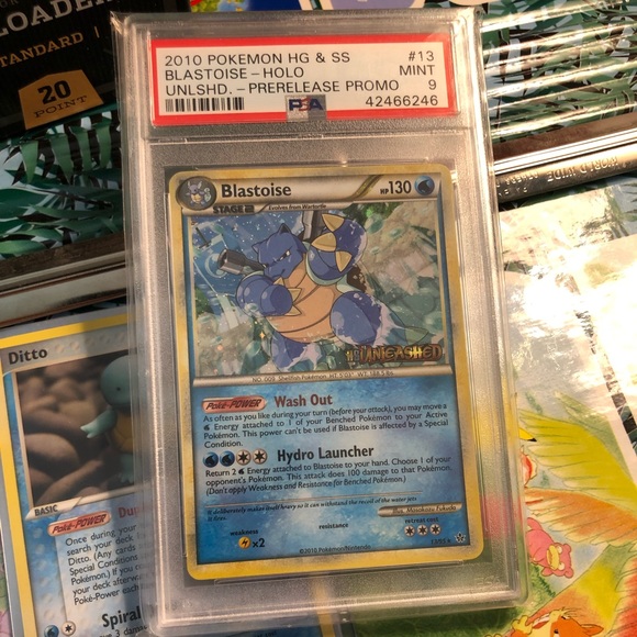 PSA 9 MINT 2010 HG & SS BLASTOISE PRERELEASE PROMO - Picture 1 of 1